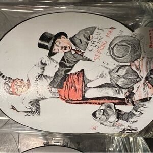 Vintage Circus Themed Glass